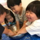 園児みんなで小麦粉粘土を作りました